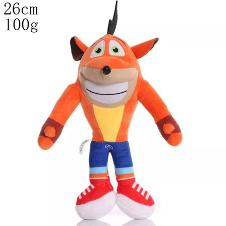 Crash Bandicoot Plysfigur Plysdyr Bamse - Plys 26 cm NY KLB
