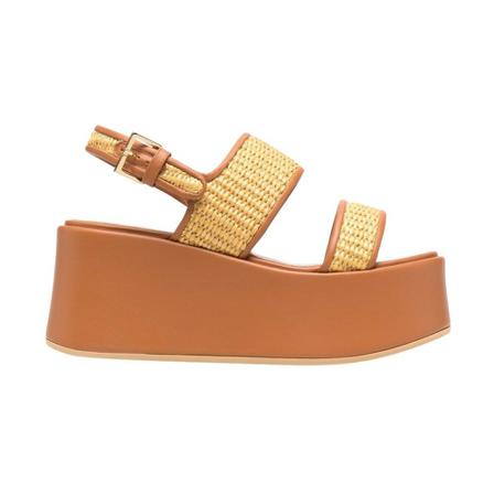 Alberta Ferretti, Sandals Beige, Dames, Maat:37 EU,leather