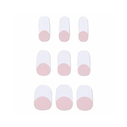 UNIQ Semi Cured Gel Nail Stickers Classic French, Makeup, Kunstige Negle Og Tilbehør, Kunstige Negle