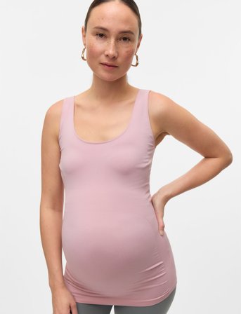 Mamalicious Mlheal Tank Top A. - Pink - ONE SIZE