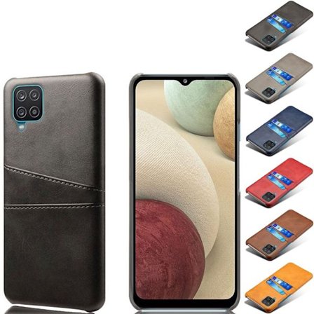 Kortholder Samsung A12 cover mobilcover hul til oplader hovedtelefoner -