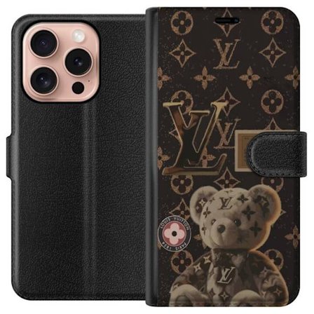 Kompatibel Tegnebogsetui til Apple iPhone 16 Pro ACDC elektrisk guitar hård rock rockmusik klassisk Gibson design