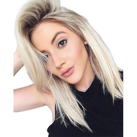 Naiset Ladies Fashion Keskipitkä Suora Hiukset Peruukki Synteettinen Hiukset Peruukki Juhla Cosplay Peruukit