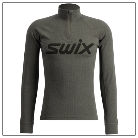 Swix Racex Merino Half Zip M Pine
