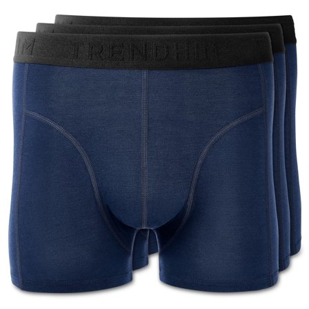 FeatherFeel | Lot de 3 boxers bleu royal en laine mérinos pour hommes - Boxers en laine