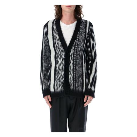 Saint Laurent, Knit Cardigan Czarny, Mężczyzna, Rozmiar: L