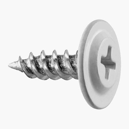 Biltema - Monteringsskrue 4 2 x 13 mm hvit