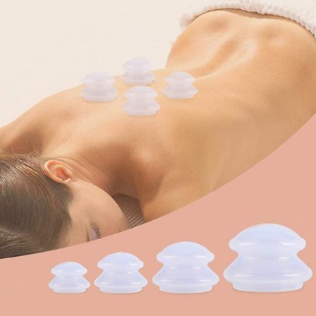 Cupping Glass Silicone, Anti Cellulite Cup, Silicone Cupping Set Cupping Glasses Vacuum Cu