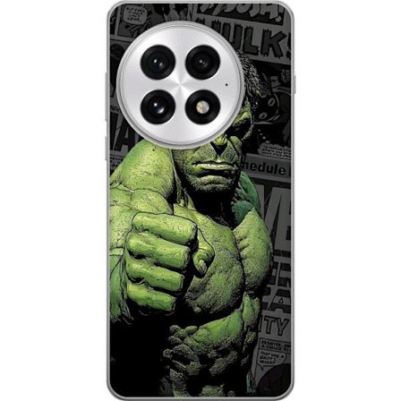 OnePlus 13 Läpinäkyvä kuori The Hulk Power sarjakuvatuotannon tyyliin, voimakas ja ikoninen muotoilu vahvoilla vihreillä yksityiskohdilla Marvel-f