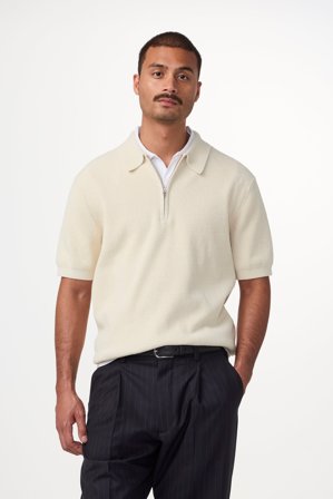 NN.07 Danny Polo Herre Hvid Polyester