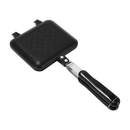 Toastmaskine Non-stick Grillet Sandwich Panini Maskine Med Isoleret Håndtag Varm Sandwich Maskine Grillet Ost Maskine