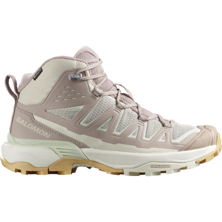 Salomon - Chaussures de randonnée et grande randonnée pour femme X Ultra 360 Edge Mid Gtx W - Rainy Day / Etherea - 40⅔