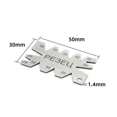 Vinkelmåler til Skæring af Tråd, Rustfrit Stål, Kulstofstål, Vinkelindstillingsmal, Vinkelmålingsværktøj, Måleværktøj PE3EU