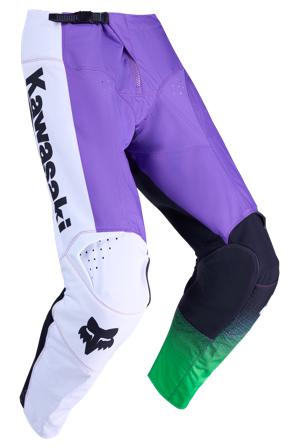 FOX 180 Kawasaki Crossbyxor Lila/Vit 30
