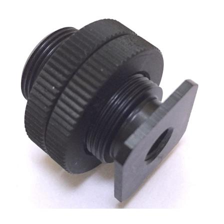 25mm höjd videokamera stativ blixtsko sätesbas 5/8 till 1/4 dubbla skruvar muttrar stöttålig klämma jordbävningssäker klämfäste Connect-or adapter