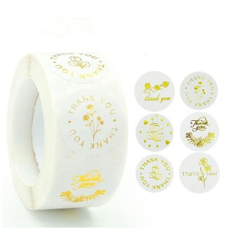 Tack Sticker Etikett Stickers Sticker Roll