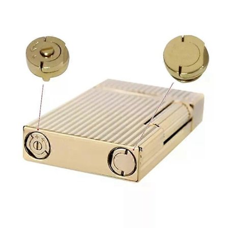 Til Dupont L2 Ligne2 lighter reparation udskiftning tilbehør indre del guld/sølv/sort gas påfyldningsskrue & justeringsgasskrue