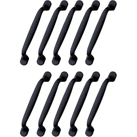 10 stk. sorte skabshåndtag 96mm møbelhåndtag-køkkenskab