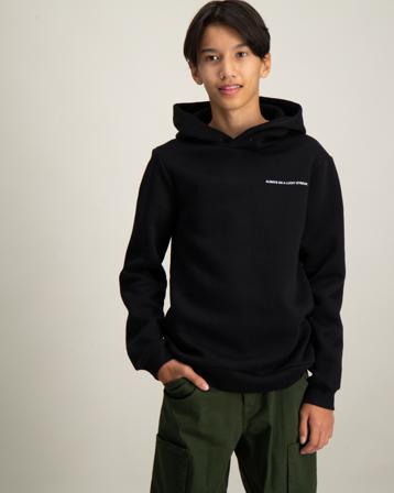 LMTD NLMFICE LS BRU SWEAT W. HOOD Schwarz Hoodies/Kapuzenpullover Jungen - Kidsbrandstore