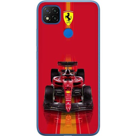 Yhteensopiva Puhelinkuori Xiaomi Xiaomi Redmi 9C Ferrari Formula 1 -auto ikonisessa punaisessa muotoilussa urheilullisella tarkkuudella