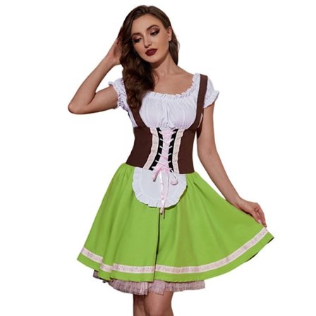 Jud- New Germany Oktoberfest dress with a green dress in the style of the Badelian ethno