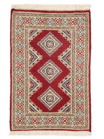 Pakistan Bokhara 2Ply Rug Oriental Brown/Dark Red (Wool, Pakistan)