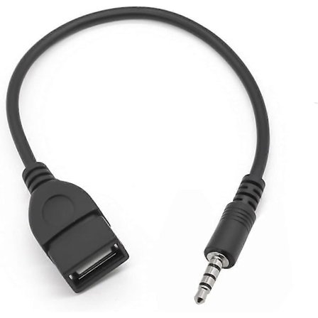 Usb til Jack Adapter Usb 2.0 til 3.5mm Han Auxiliary Stereo Audio Stik Usb Konverter Musik Kabel Konnektor Jack, Egnet til Bilradio, Audio Cd Etc(c
