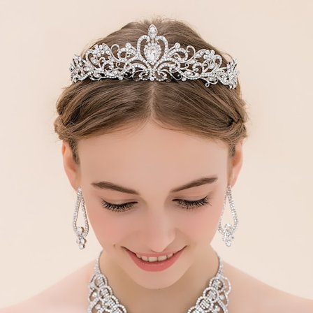 Ny stil Bryllup hår krone tiara