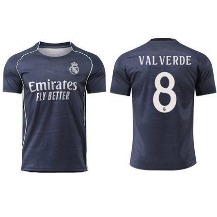 25-26 Real Madrid CF Bortatröja NO.8 VAL VERDE Fotbolls T-shirt S-2XL