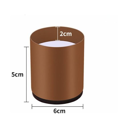 Sæt med 4 forhøjede sengestøtter i kulstofstål, møbelforhøjere tilføjer en højde på 5 cm, Triumph, bord-, stol- eller sofaforhøjere, pladsbesparende 