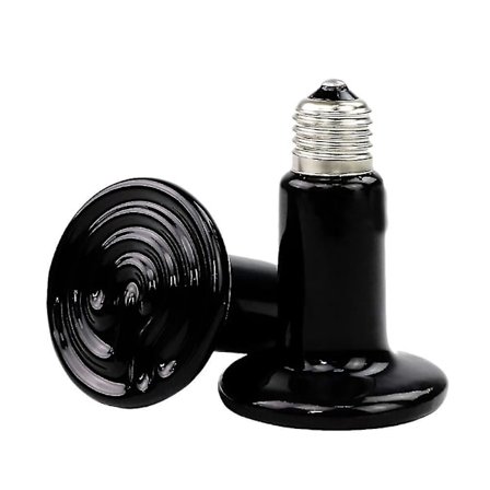 2 stk Keramisk Varmelampe E27 UV 150W Høj Kvalitet Keramisk Varmelys Varmeemitter