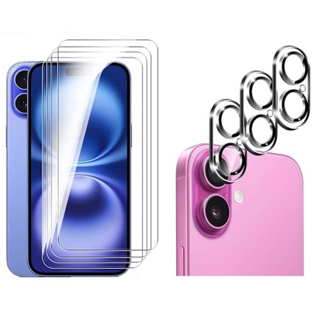 Komplett Skydd - Skärm- & Kameralinsskydd för iPhone 16 Plus