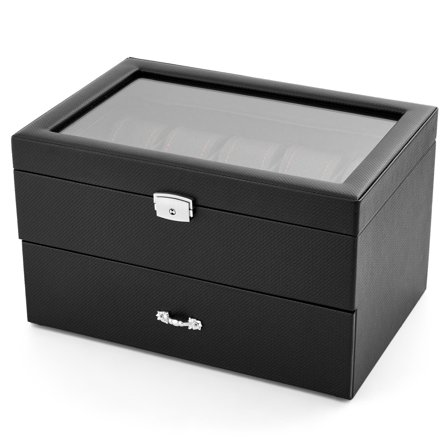 Black Magic Two Level Display Box - 20 Watches for Men - Watch boxes
