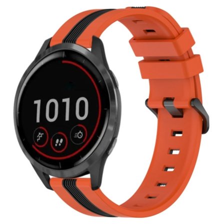 För Garmin Vivoactive 4 22mm vertikalt tvåfärgat watch