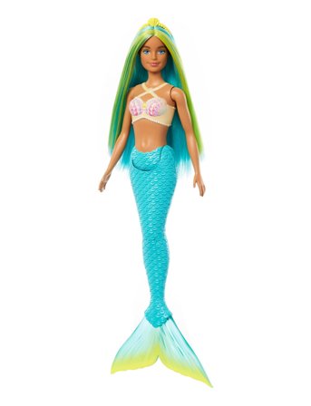Barbie A Touch Of Magic Mermaid Doll With Green & Blue Hair, Blue Tail - Multi/patterned - ONE SIZE