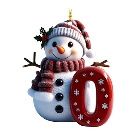 Snemand Juledekoration 26 Bogstaver A til Z Julepynt 2D Flad Festlig Snemandsvedhæng til Juletræ Bil Haveindretning