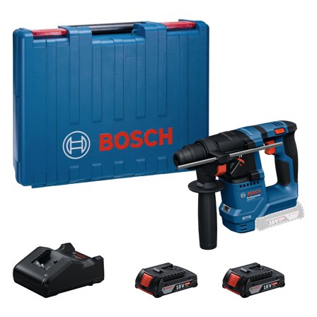 Bosch GBH 18V-18 Akkuporavasara 2 x 2 Ah akkua ja laturi, Koneet