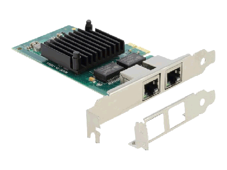 Delock nettverksadapter - PCIe 2.1 - Gigabit Ethernet x 2