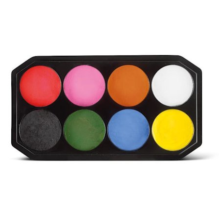 Ansiktsfärg Snazaroo Face Paint 18ml palette, 8 färger/fp