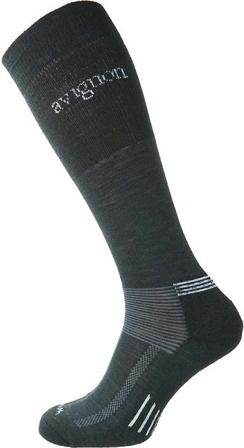 Avignon - Ull Terry Knä korkeavartinen sukka - Basic Black