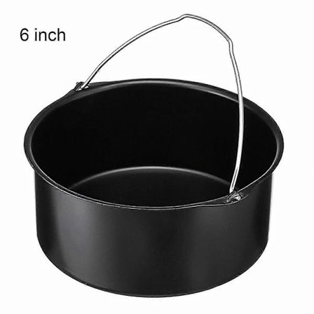 Kaktunna Airfryer Tilbehør Air Frying Pan Fryer Brødbagningskurv 6 Tommer