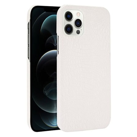 Croco iPhone 12 Pro Max skal - Vit