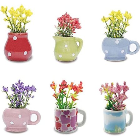 Søde Plante Køleskabsmagneter Sjove Mini Plantemagneter til Køleskab, Simuleret Keramik