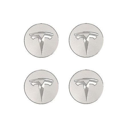 Tesla Model 3/X/S/Y Navigeringshjulskåpa Modifieringstillbehör Silver (FMY)