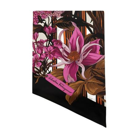 Salvatore Ferragamo Silk Halstørklæde Pink, Dame Tørklæder, Størrelse: ONE Size