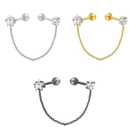 Tragus Piercing Ørestik CZ