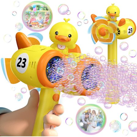 Boblepistol, 20 hull boblemaskin med lys bobleløsning,