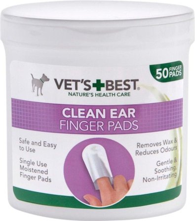 Vet's Best Clean Ear Finger Pads 50 pcs