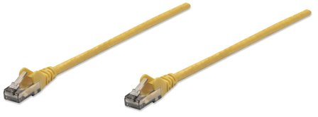 INTELLINET Network Cable RJ45 Cat6 UTP 10m yellow 100% copper