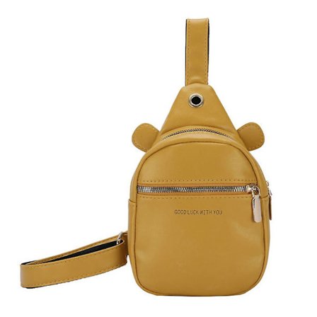 Dame Bryst Crossbody Taske 2023 Ny Stil Med Høretelefonhul Sød Fordybningstryk Pu Læder